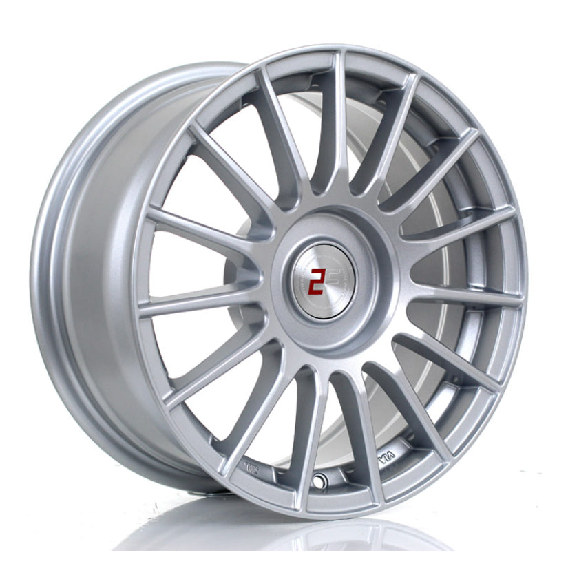 2Forge ZF1 Alloy Wheel 15x6 3x112 ET15 TO 50 72.5mm CB Silver