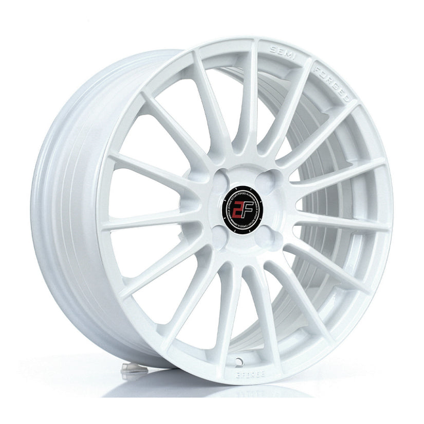 2Forge ZF1 Alloy Wheel 17x7.5 4x108 ET10 TO 51 72.6mm CB White