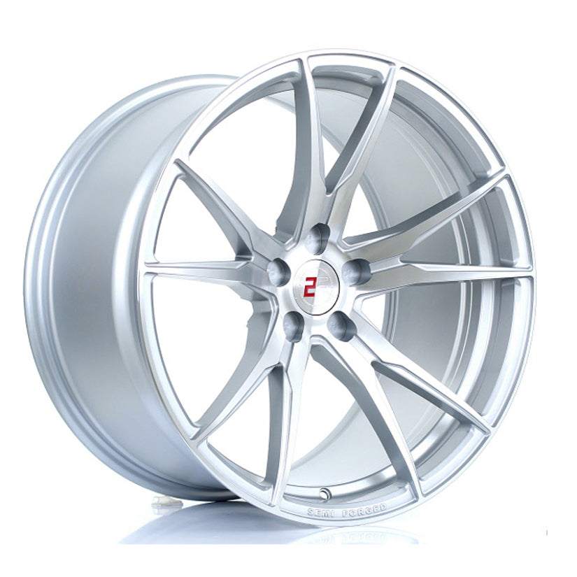 2Forge ZF2 Alloy Wheel 20x11 5x112 ET15 TO 46 72.6mm CB Silver Polished Face