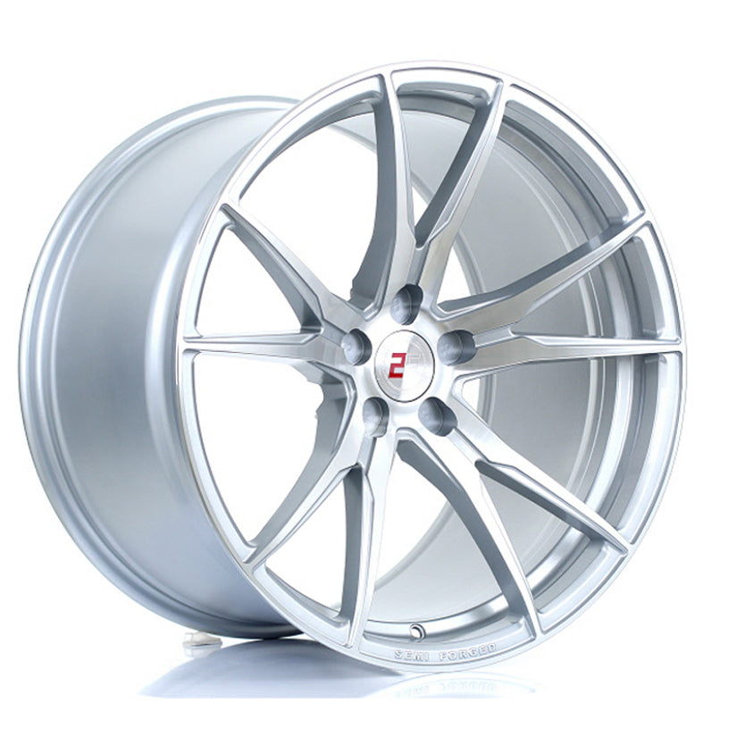 2Forge ZF2 Alloy Wheel 20x12 5x118 ET27 TO 58 72.6mm CB Silver Polished Face