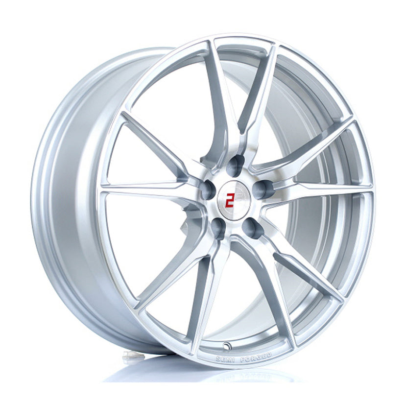 2Forge ZF2 Alloy Wheel 20x8.5 5x110 ET9 TO 45 72.6mm CB Silver Polished Face