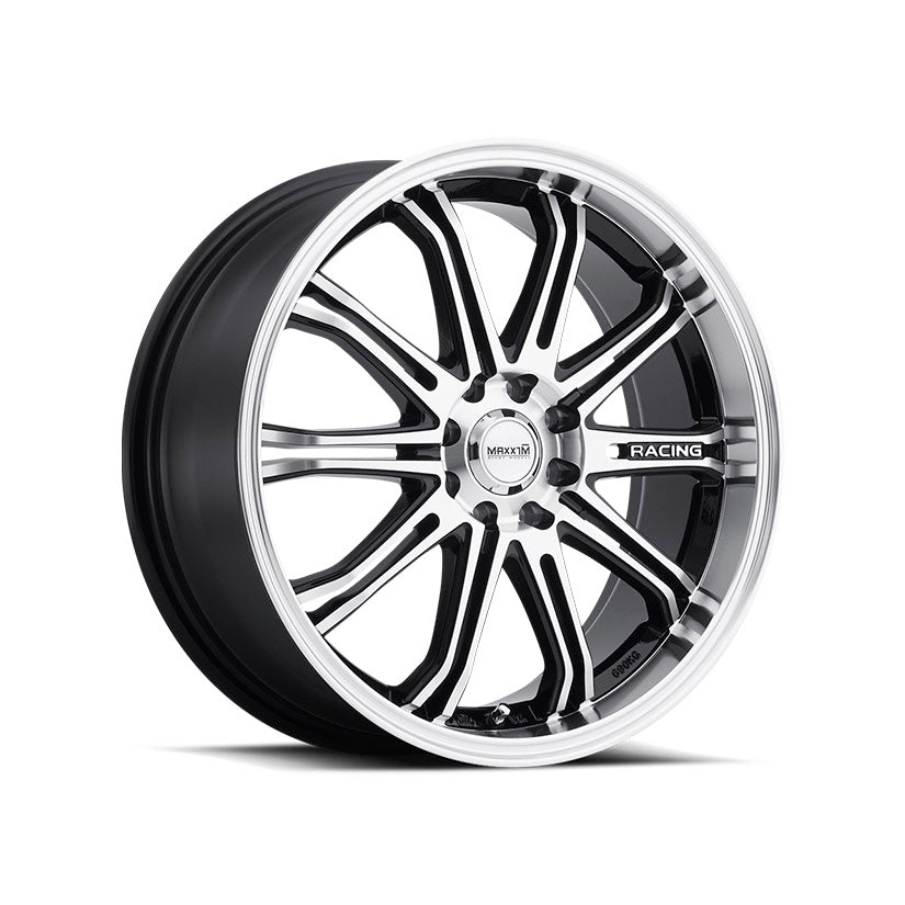 Maxxim Ferris Alloy Wheel 17x7 ET40 4x100, 4x108 Gloss Black Machined Face 73.1mm CB