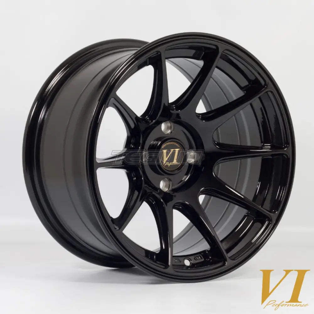 6Performance BDR Alloy Wheel 15x8.25 ET0 4x100 Black 67.1mm CB