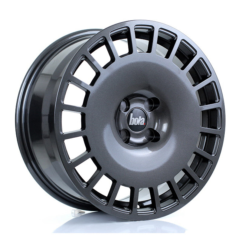 BOLA B12 Alloy Wheel 17x8 4x100 ET30 To 45 72.6mm CB Gloss Gunmetal