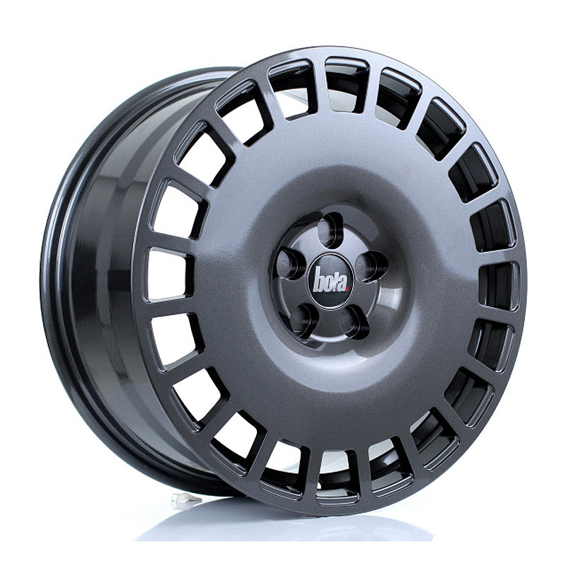 BOLA B12 Alloy Wheel 18x8 5x100 ET30 To 45 72.6mm CB Gloss Gunmetal