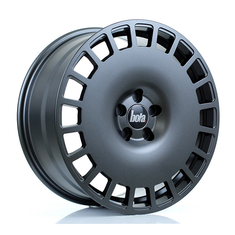 BOLA B12 Alloy Wheel 19x8.5 5x105 ET25 To 45 72.6mm CB Matt Gunmetal