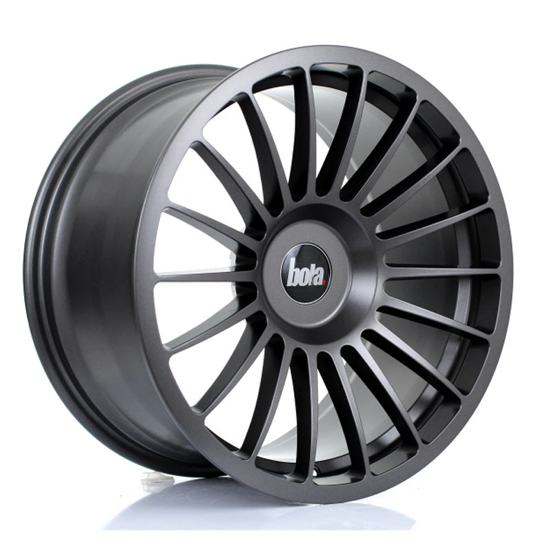 BOLA B14 Alloy Wheel 18x9.5 5x108 ET30 To 45 72.6mm CB Matt Gunmetal