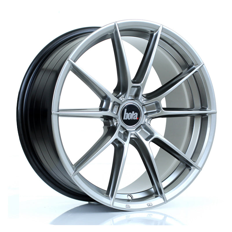 BOLA B19 Alloy Wheel 18x8 5x118 ET35 To 45 72.6mm CB Hyper Black