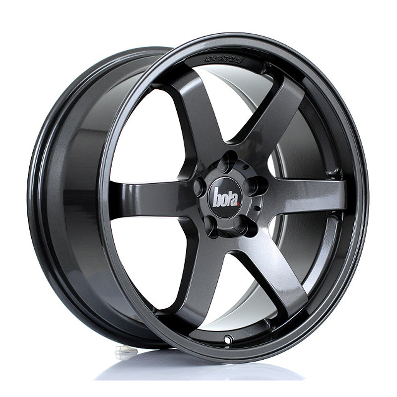 BOLA B1 Alloy Wheel 19x8.5 5x105 ET30 To 45 72.6mm CB Gloss Gunmetal