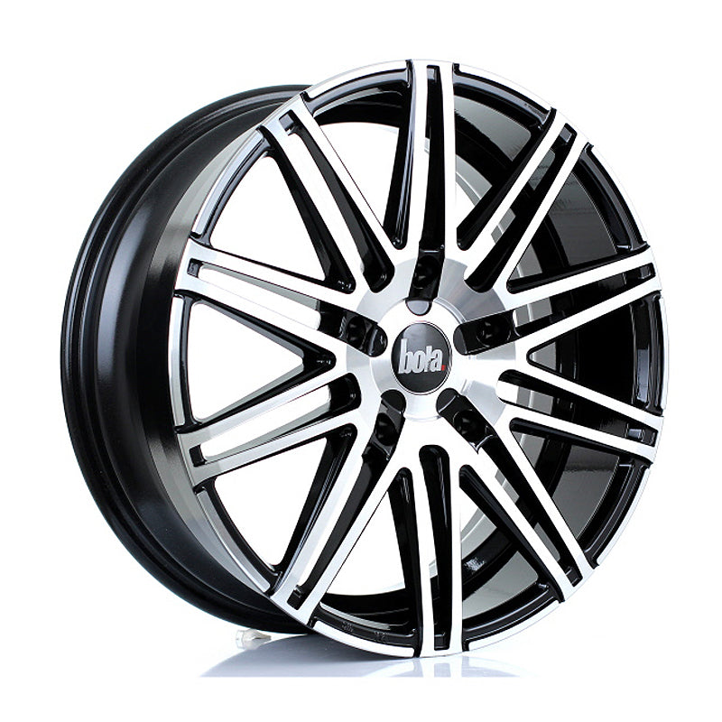 BOLA B20 Alloy Wheel 20x8 5x160 ET45 65.1mm CB Black Polished Face