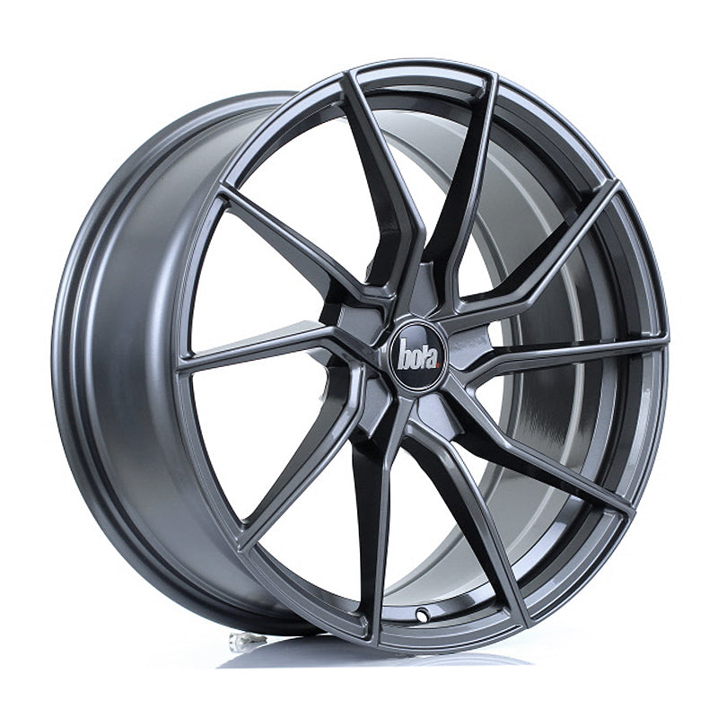 BOLA B25 Alloy Wheel 19x8.5 5x108 ET25 To 45 72.6mm CB Gloss Gunmetal