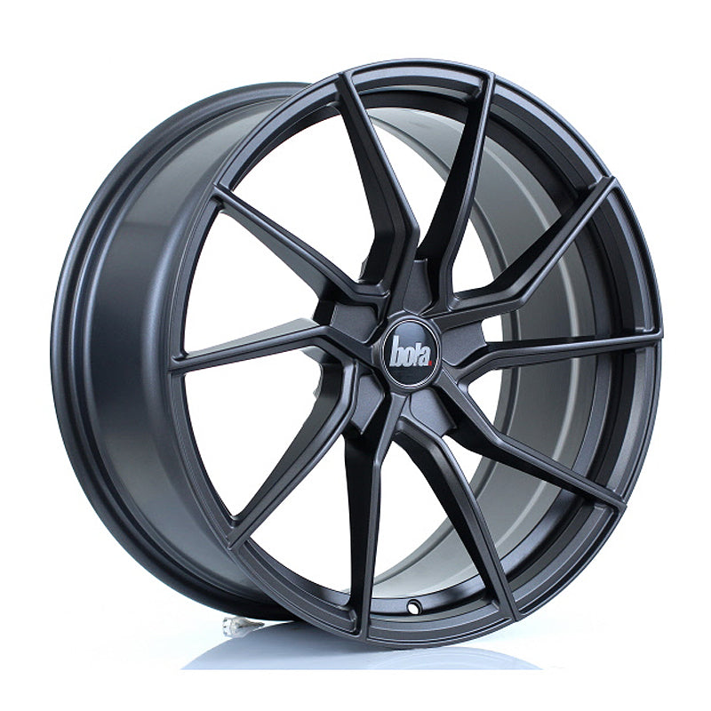BOLA B25 Alloy Wheel 19x8.5 5x112 ET25 To 45 72.6mm CB Matt Gunmetal