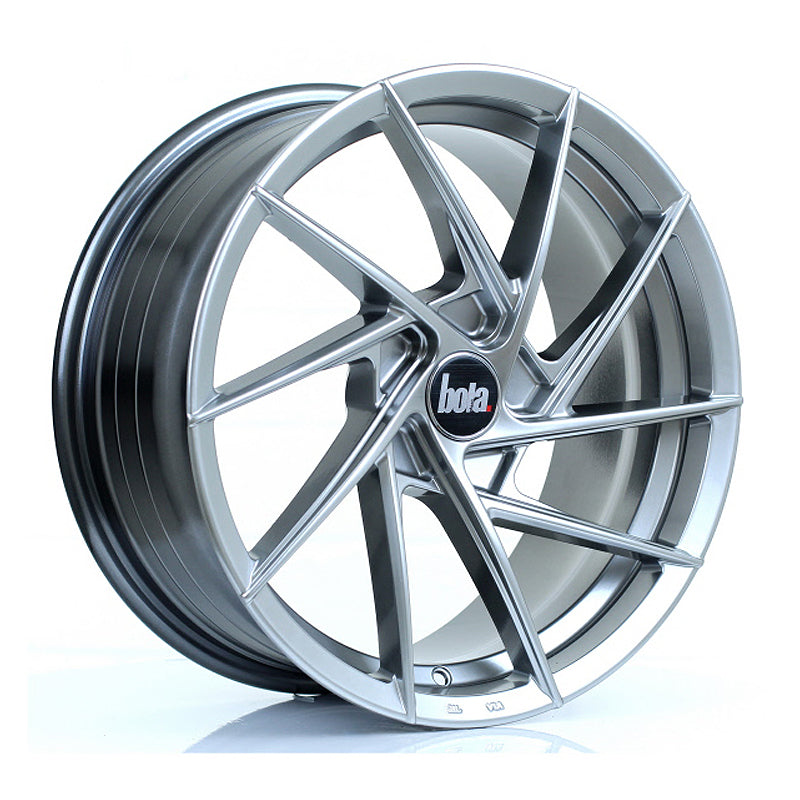 BOLA B26 Alloy Wheel 17x7.5 5x112 ET40 To 45 72.6mm CB Hyper Black