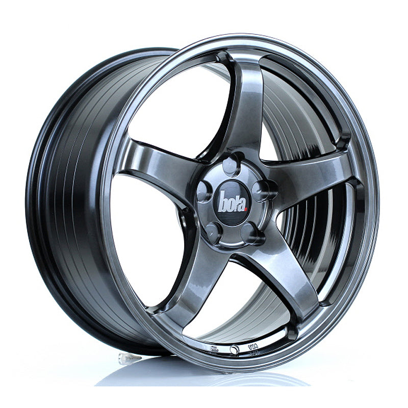 BOLA B2R Alloy Wheel 18x8.5 5x105 ET40 To 45 72.6mm CB Hyper Black