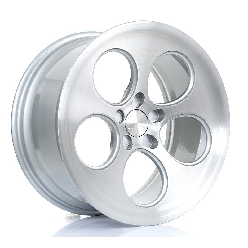 BOLA B5 Alloy Wheel 18x9.5 5x128 ET40 To 45 72.6mm CB Silver Brushed Polished Face