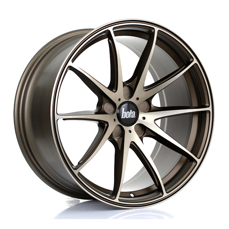 BOLA B9 Alloy Wheel 18x9 5x100 ET30 To 45 72.6mm CB Hyper Bronze