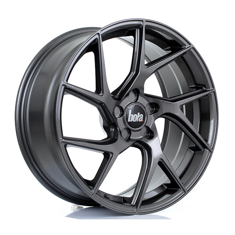 BOLA FLA Alloy Wheel 19x8.5 5x100 ET20 To 58 72.6mm CB Gloss Gunmetal