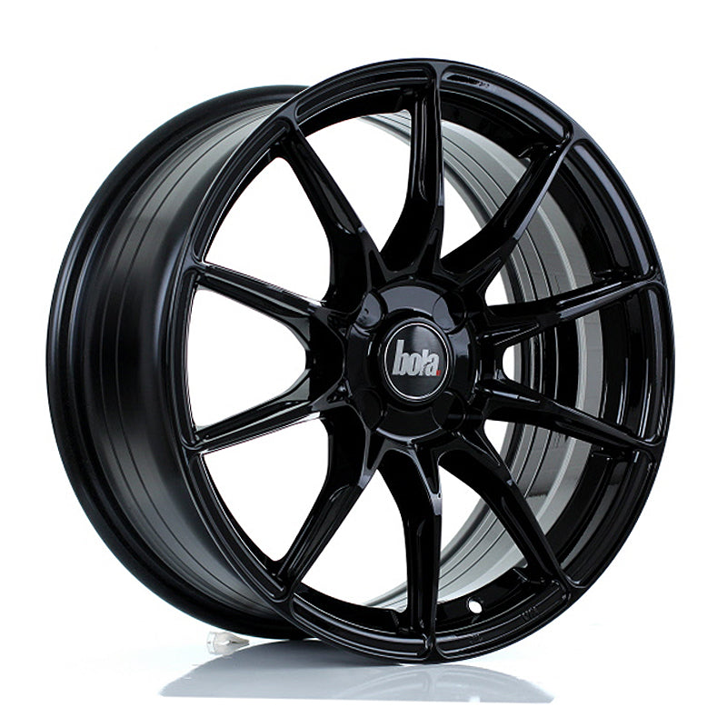 BOLA FLB Alloy Wheel 17x8 5x100 ET35 To 45 72.6mm CB Gloss Black
