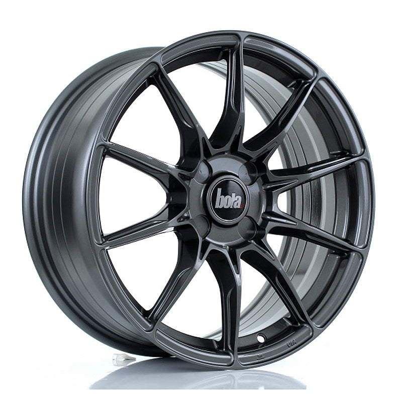 BOLA FLB Alloy Wheel 17x8 5x115 ET35 To 45 72.6mm CB Gloss Gunmetal