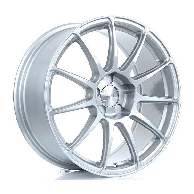 BOLA VST Alloy Wheel 18x8 5x112 ET40 To 45 72.6mm CB Crystal Silver