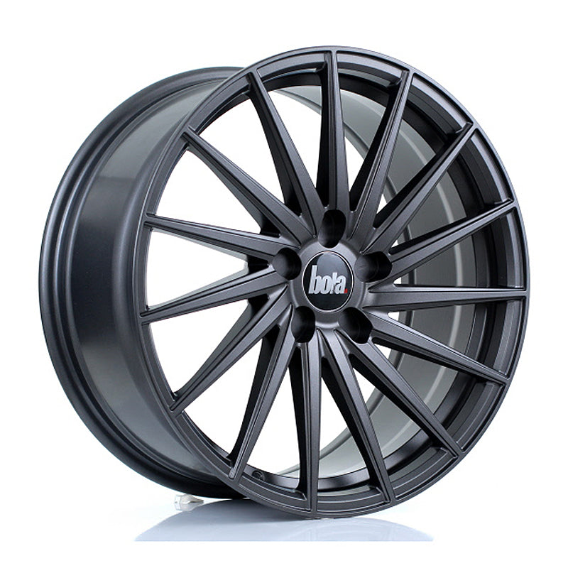 BOLA ZFR Alloy Wheel 19x8.5 5x108 ET25 To 45 72.6mm CB Matt Gunmetal