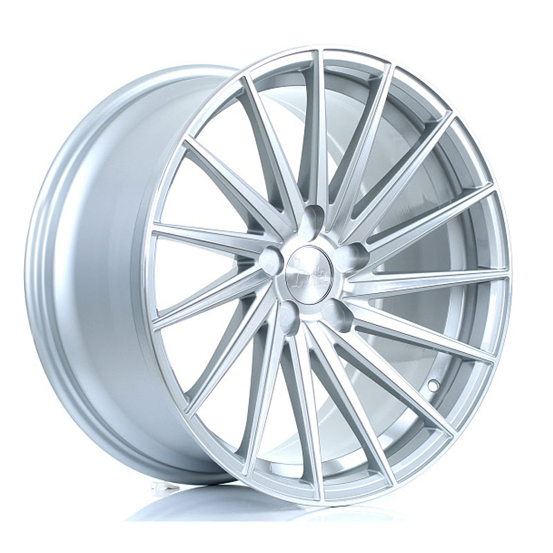 BOLA ZFR Alloy Wheel 19x9.5 5x100 ET25 To 45 72.6mm CB Silver Polished Face