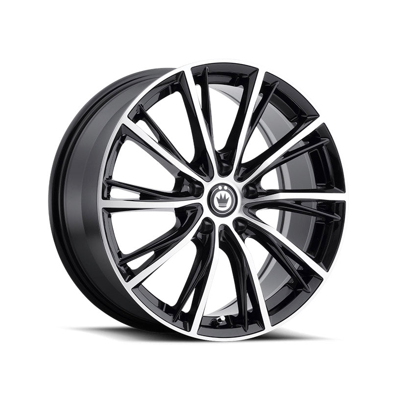 Konig Impression Alloy Wheel 17x7.5 ET40 5x114.3 Gloss Black With Machined Face 73.1mm CB
