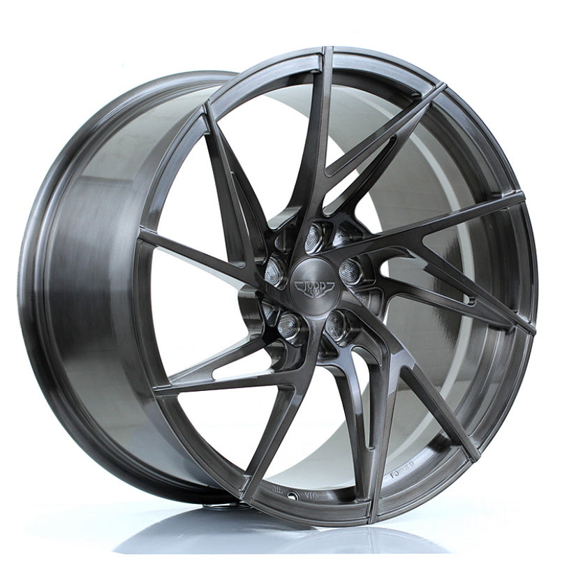 JUDD Model Two Forged Alloy Wheel 20x11 ET20 TO 45 5x108 Hand Brushed Titanium 72.6mm CB