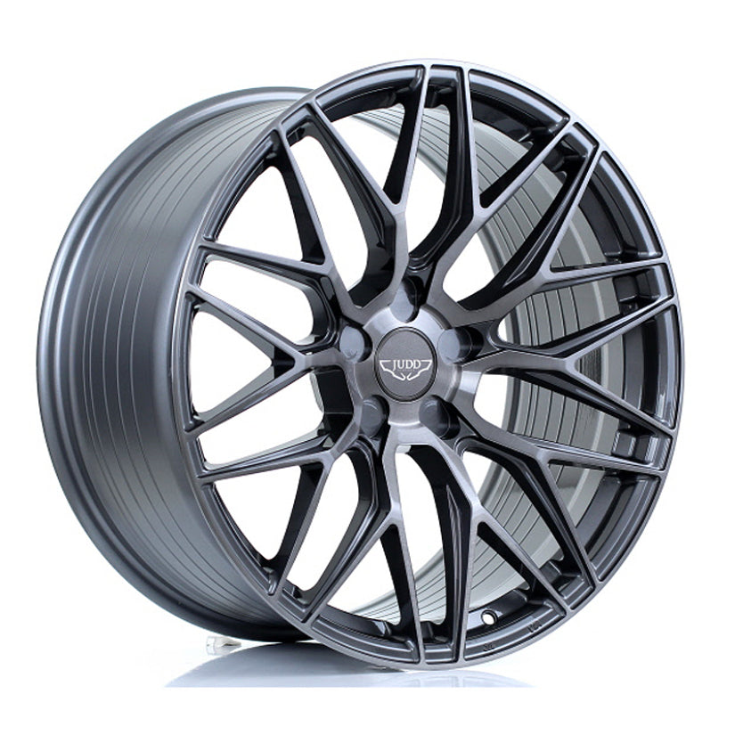JUDD Model One Alloy Wheel 20x10 ET25 TO 45 5x120 Titanium Brushed 72.6mm CB