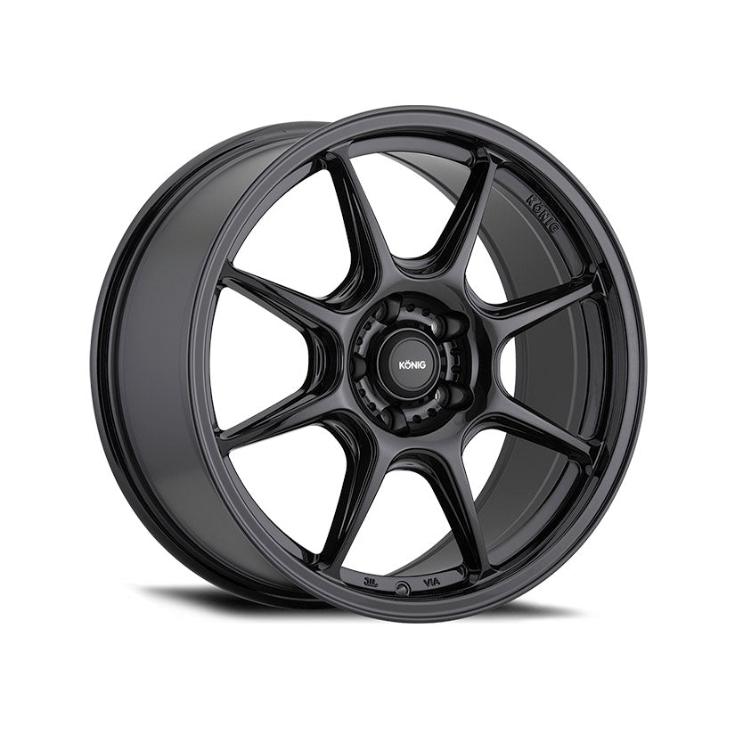Konig Lockout Alloy Wheel 18x8.5 ET43 5x112 Gloss Black 66.6mm CB