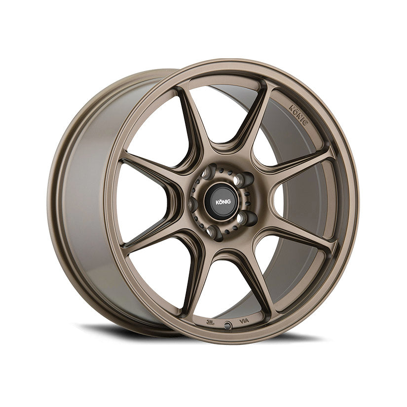 Konig Lockout Alloy Wheel 17x8 ET43 5x114.3 Matte Bronze 73.1mm CB