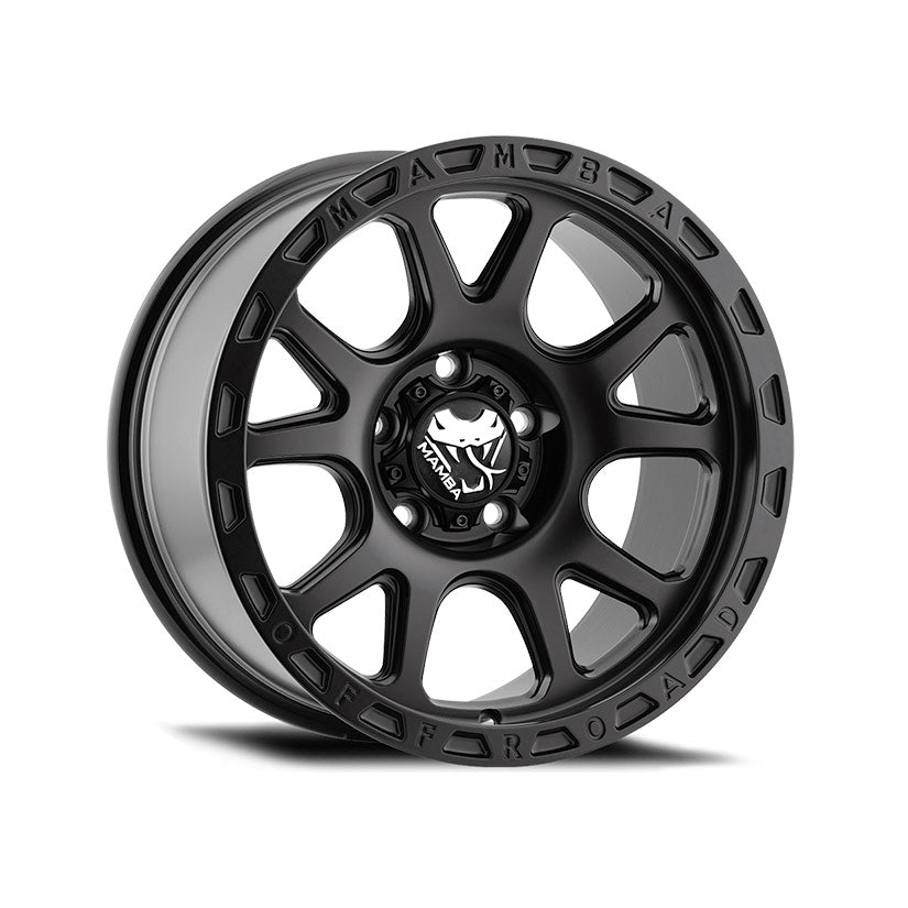 Mamba M27 Alloy Wheel 18x9 ET12 5x150 Stippled Matte Black 110.1mm CB