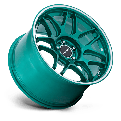 Motegi MR158 TSUBAKI Alloy Wheel 19x8.5 ET25 5x114 Hokkaido Green With Machined Lip 72.56mm CB