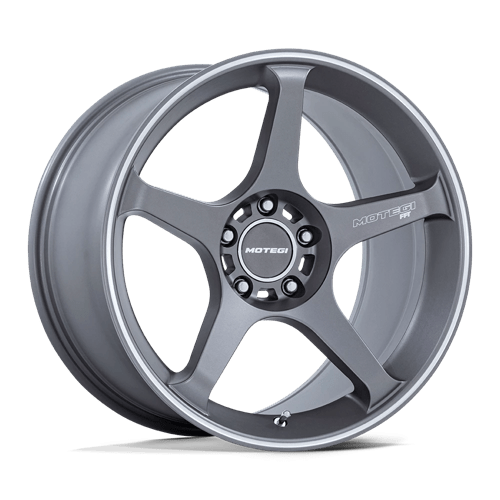 Motegi MR159 BATTLE V Alloy Wheel 17x8.5 ET35 5x114 Gunzilla W Machined Lip Stripe 72.56mm CB