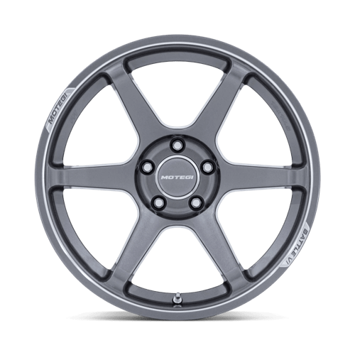 Motegi MR160 BATTLE VI Alloy Wheel 18x9.5 ET35 5x120 Gloss Gunzilla With Machined Lip 74.1mm CB