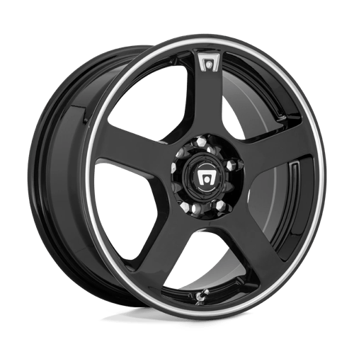 Motegi MR116 FS5 Alloy Wheel 16x7 ET40 5x100/5x114 Gloss Black With Machined Flange 72.56mm CB