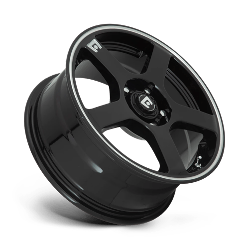 Motegi MR116 FS5 Alloy Wheel 17x7 ET40 5x112/5x114 Gloss Black With Machined Flange 72.56mm CB