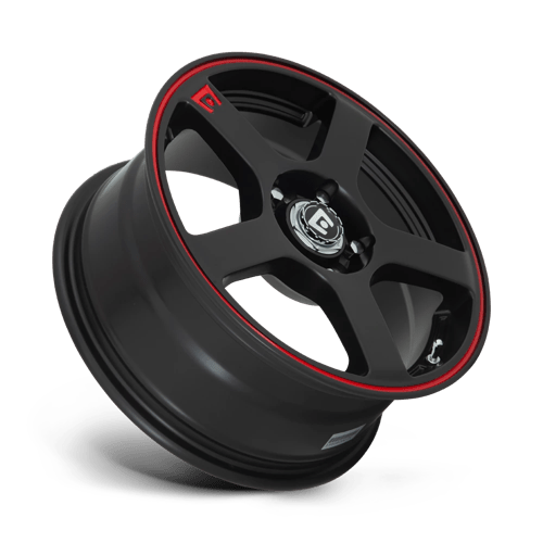 Motegi MR116 FS5 Alloy Wheel 16x7 ET40 5x108/5x114 Matt Black With Red Stripe 72.56mm CB