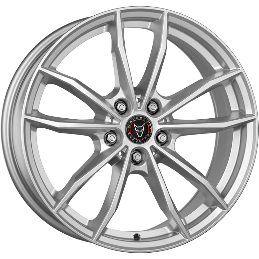 Wolfrace Eurosport TUV X12 Alloy Wheel 17x7 ET40 5x112 Polar Sillver 57.1mm CB