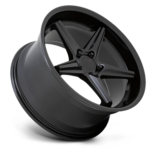 TSW LAUNCH Alloy Wheel 19x9.5 ET40 5x112 Matt Black With Gloss Black Lip 66.56mm CB