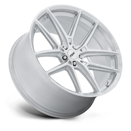 TSW TW006 IMOLA Alloy Wheel 19x8.5 ET25 5x120 Gloss Silver With Machined Face 74.1mm CB