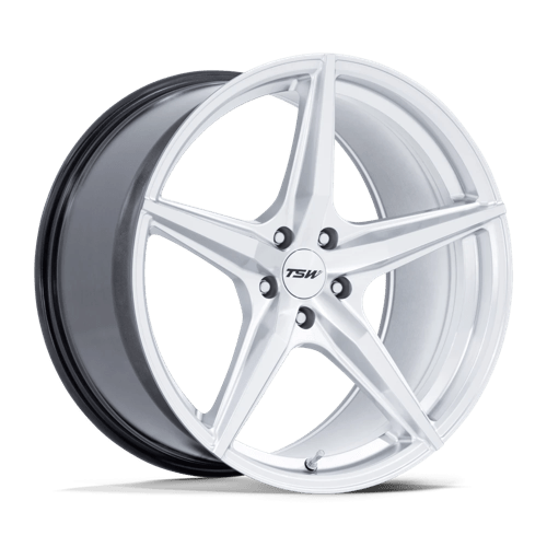 TSW TW007 ESPRIT Alloy Wheel 18x10.5 ET35 5x120 Hyper Silver With Machined Face 74.1mm CB