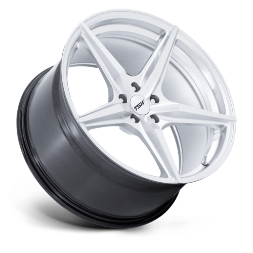 TSW TW007 ESPRIT Alloy Wheel 18x10.5 ET25 5x114 Hyper Silver With Machined Face 72.56mm CB