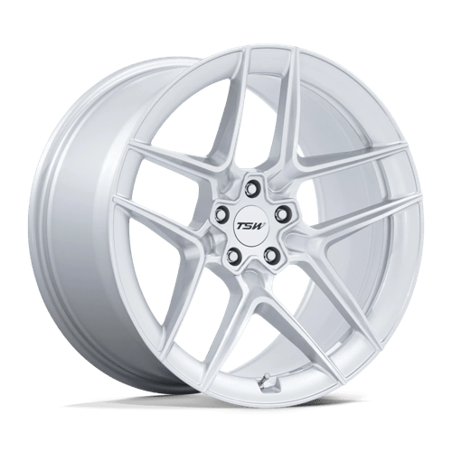 TSW TW008 SLIPSTREAM Alloy Wheel 19x8.5 ET42 5x112 Gloss Silver With Machined Face 66.56mm CB