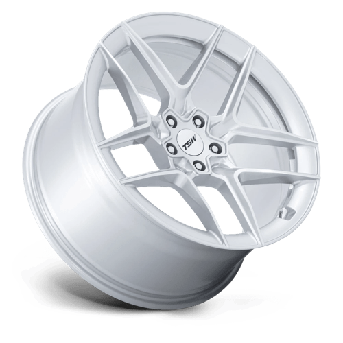 TSW TW008 SLIPSTREAM Alloy Wheel 19x8.5 ET42 5x112 Gloss Silver With Machined Face 66.56mm CB