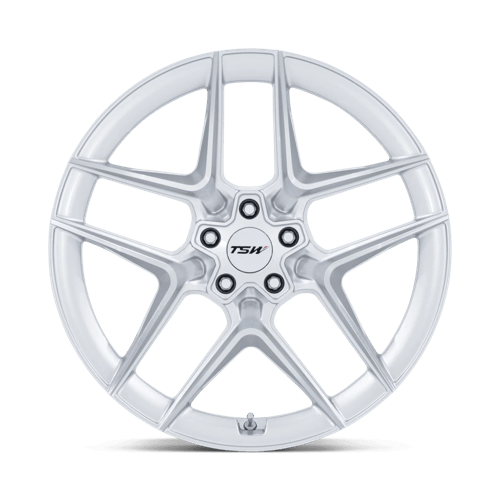 TSW TW008 SLIPSTREAM Alloy Wheel 19x10.5 ET25 5x114 Gloss Silver With Machined Face 72.56mm CB