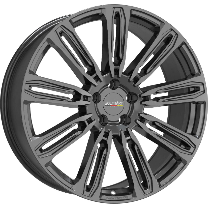 Wolfhart Flowformed RR1 Alloy Wheel 22x9.5 ET37 5x120 Gloss Black 72.6mm CB