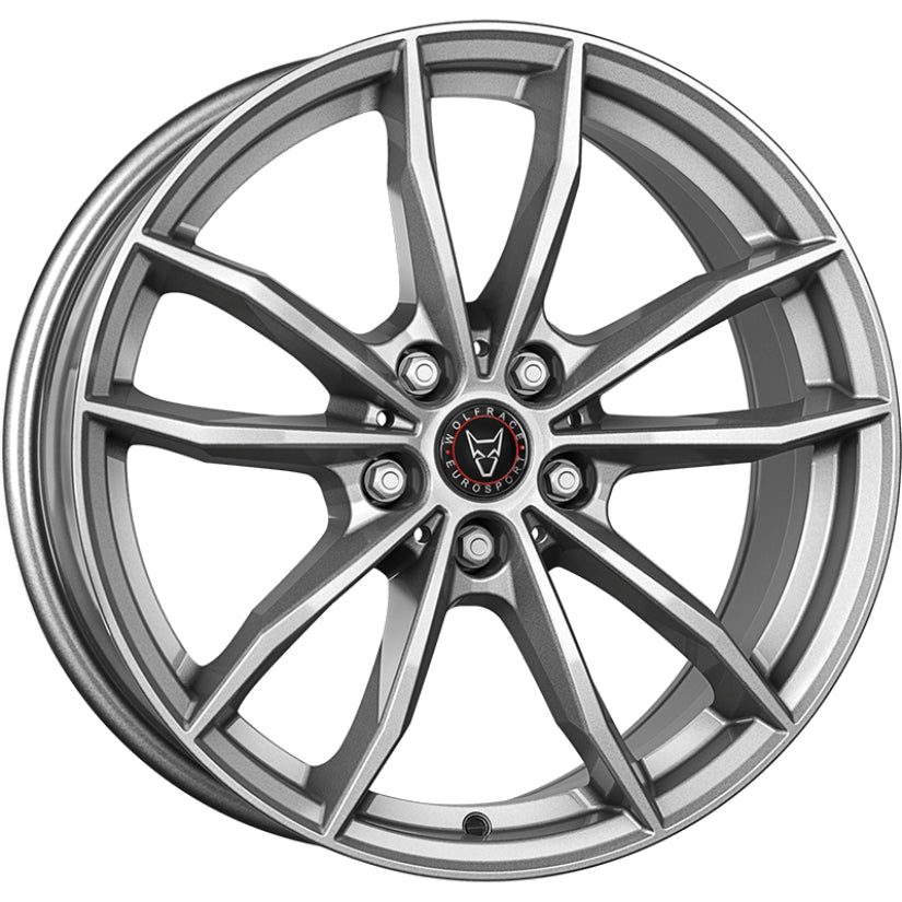 Wolfrace Eurosport TUV X12 Alloy Wheel 17x7 ET47 5x112 Metal Grey 66.5mm CB