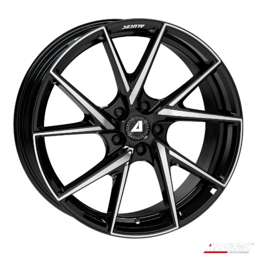 ALUTEC ADX.01 Alloy Wheel 17x7 ET37 4x100 Diamond Black Polished 63.3mm CB