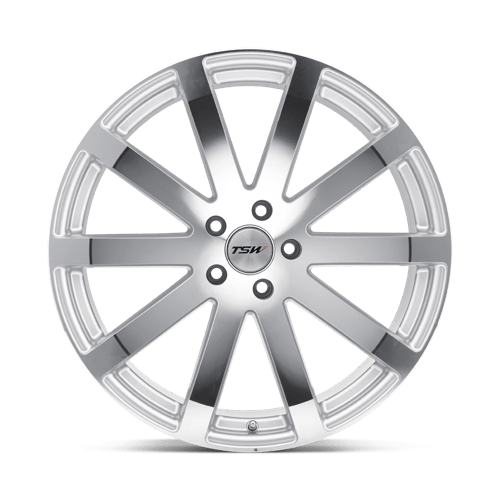 TSW BROOKLANDS Alloy Wheel 18x9.5 ET40 5x114 Silver With Mirror Cut Face 76.1mm CB